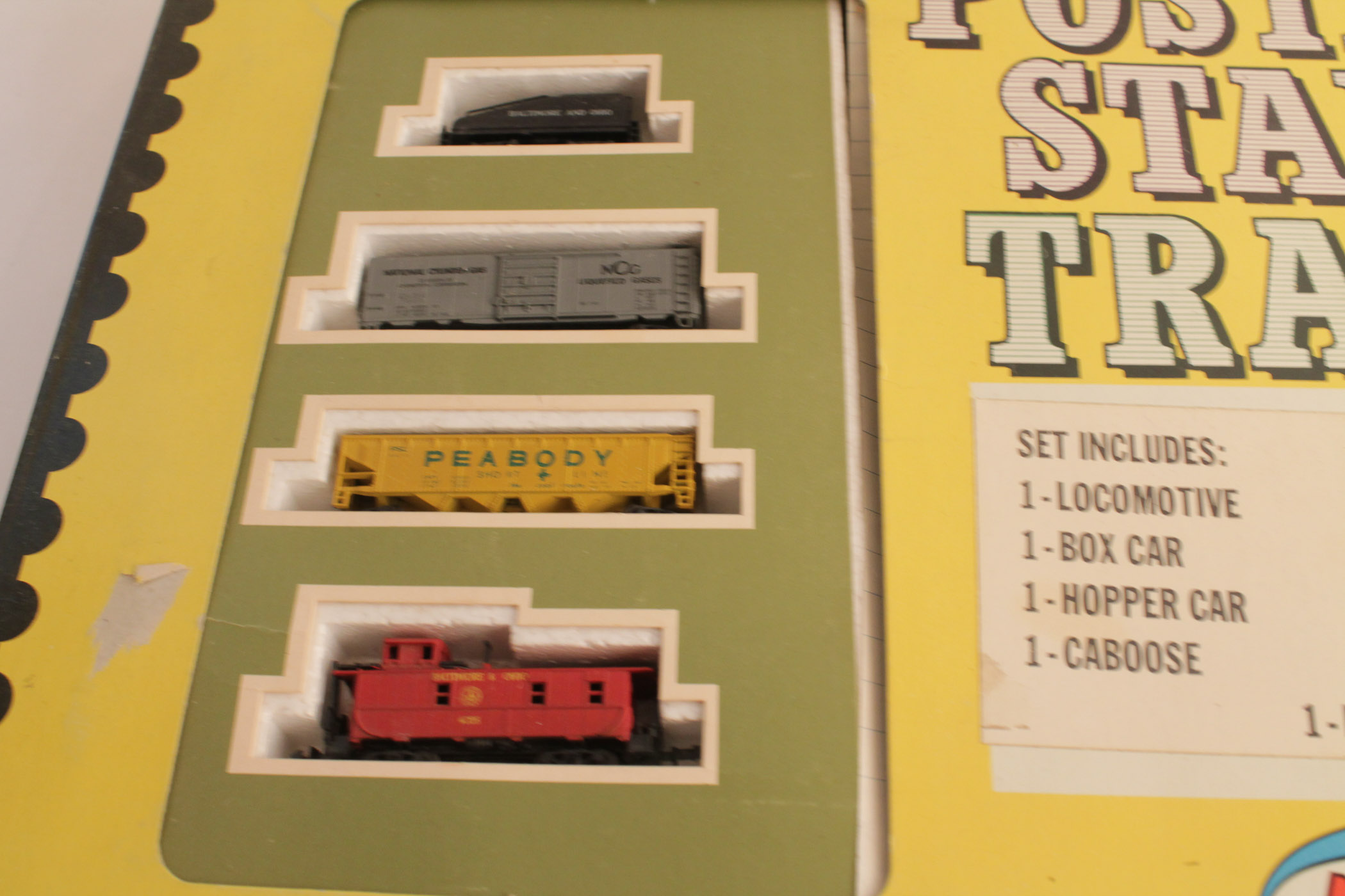 Aurora Postage Stamp Train Set