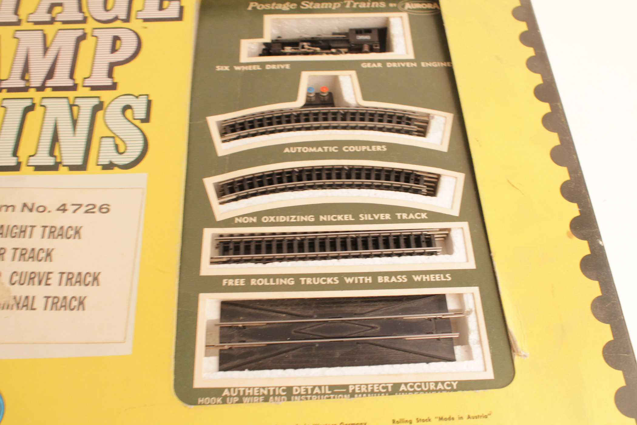 Aurora Postage Stamp Train Set