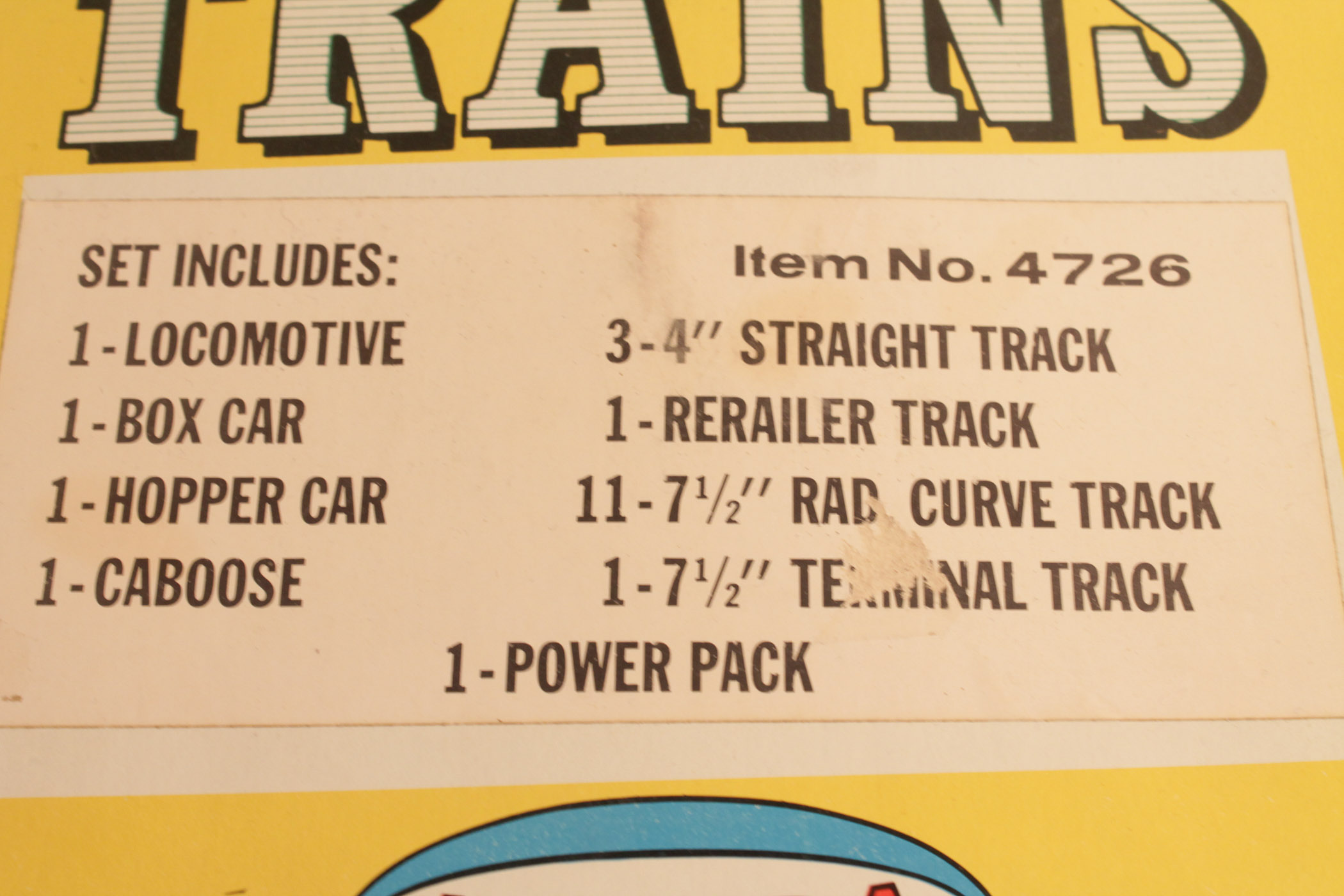 Aurora Postage Stamp Train Set