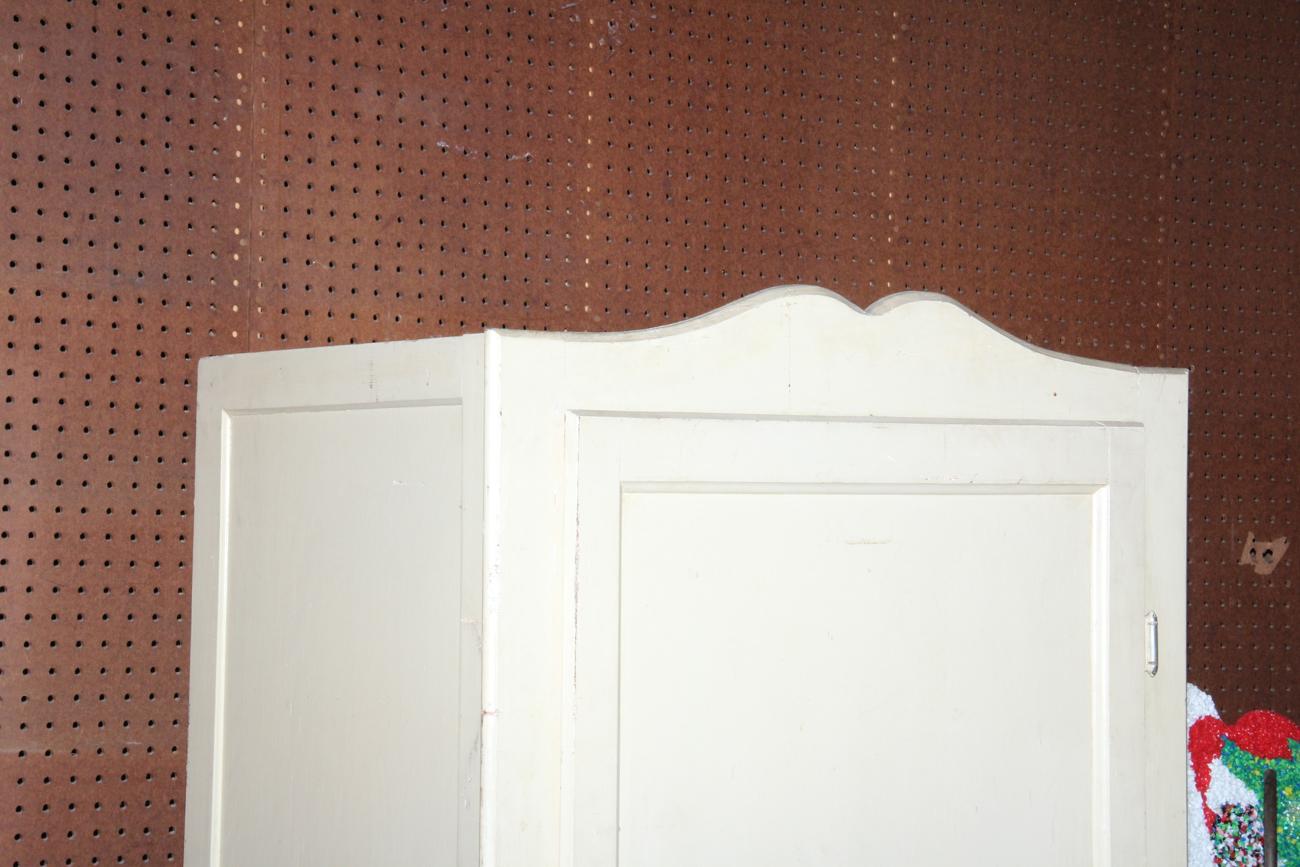 Vintage Painted Pine Wardrobe