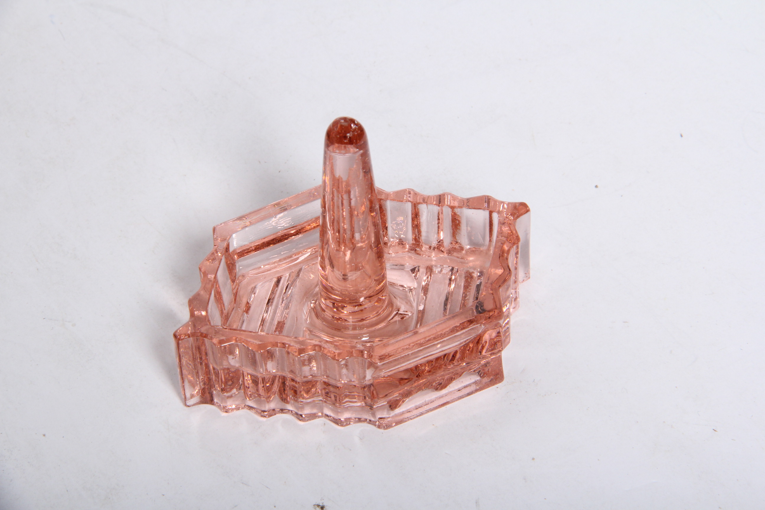 Pink Depression Glass Dresser Set