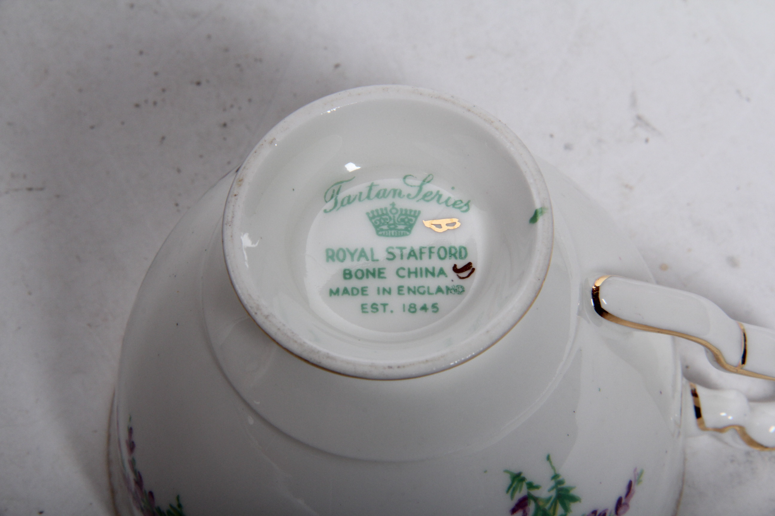 Thistle Motif China and Glass Assortment