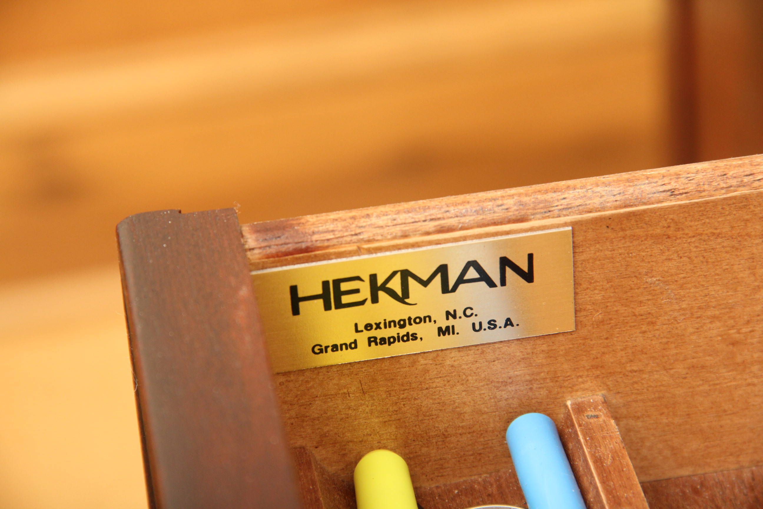 Vintage Hekman Chippendale Style Executive Desk