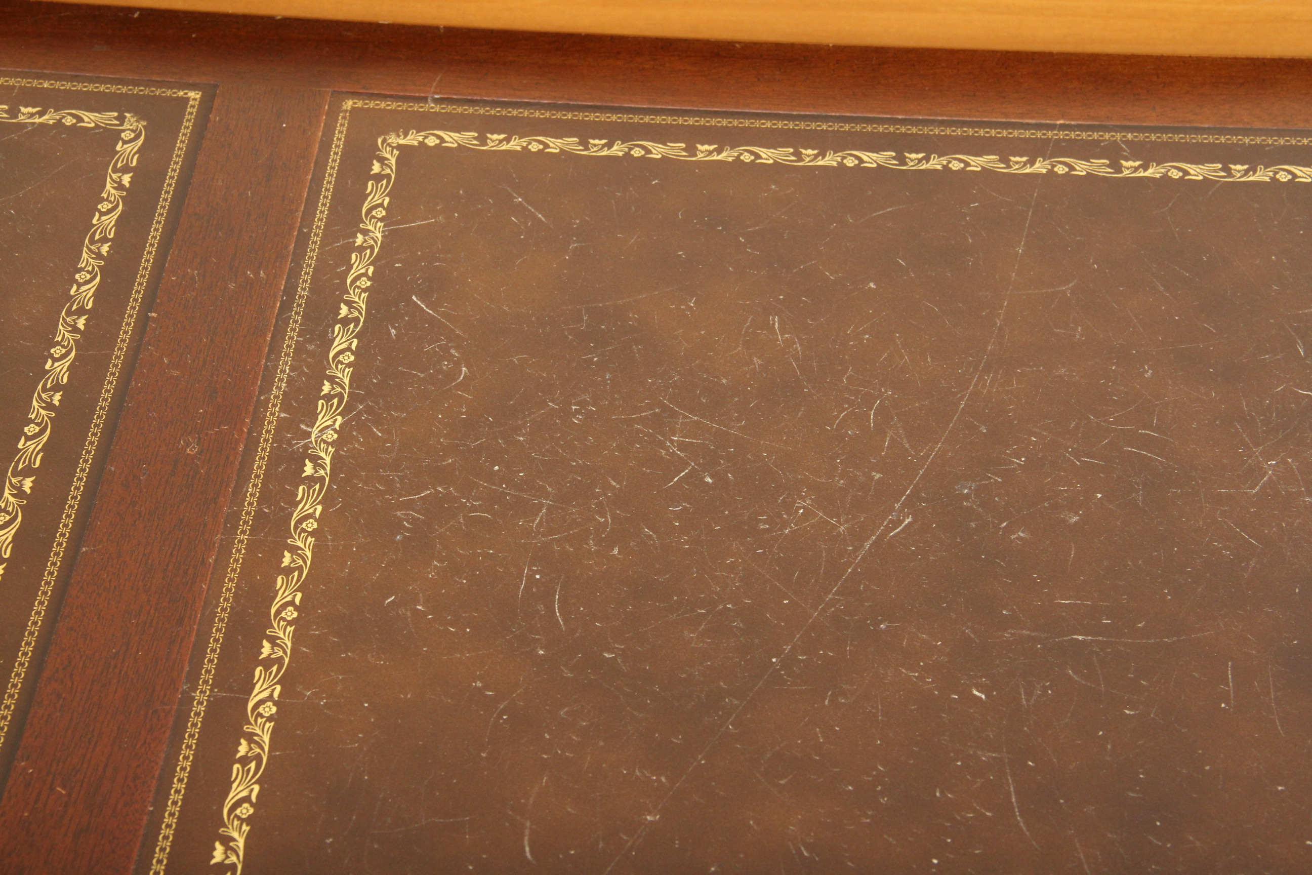 Vintage Hekman Chippendale Style Executive Desk