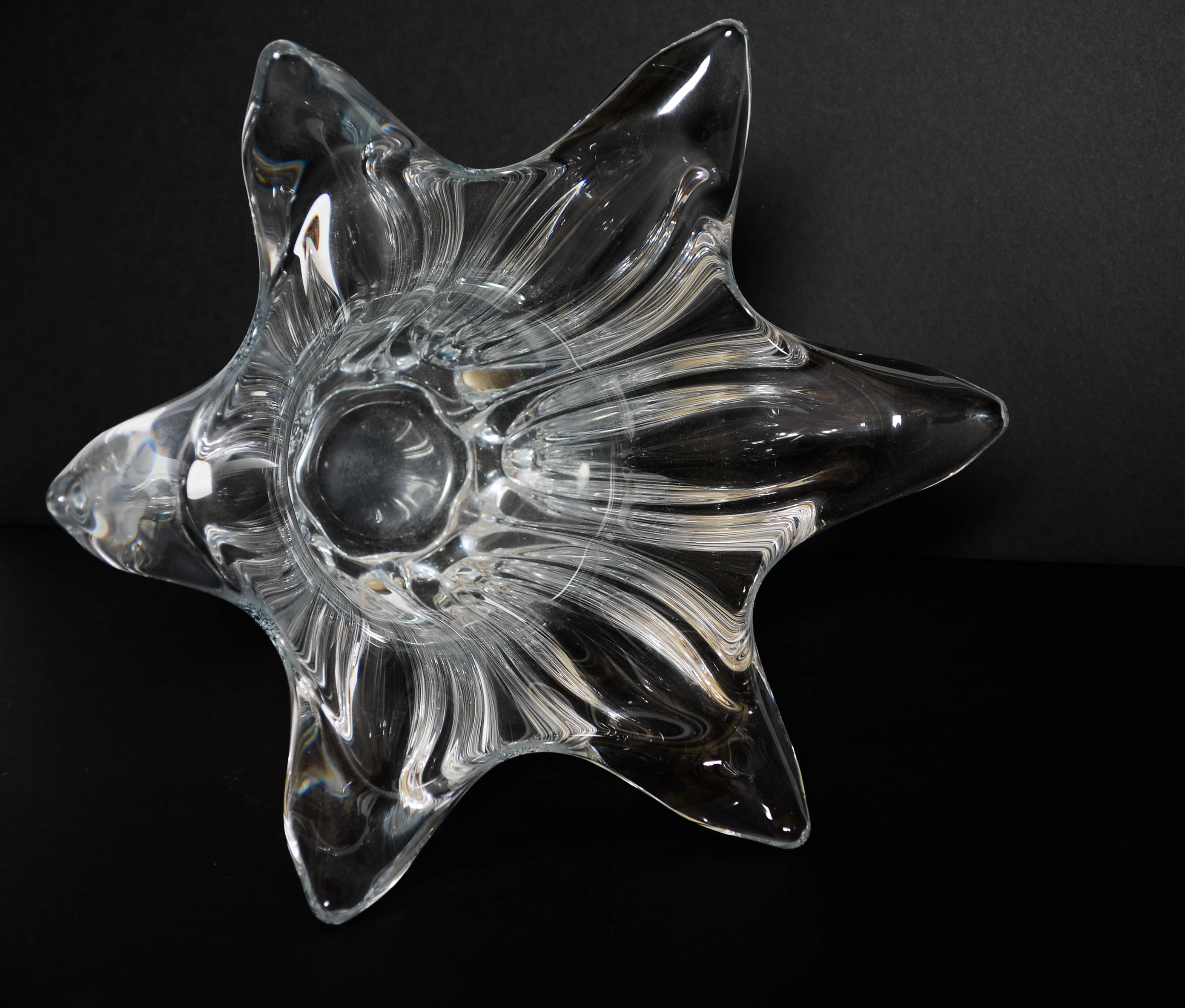 Large Crystal Art Vannes Vase c. 1960