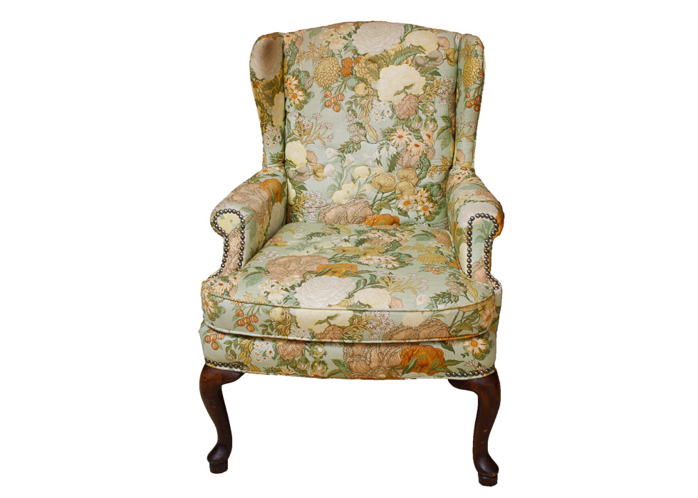 Vintage Wingback Armchair