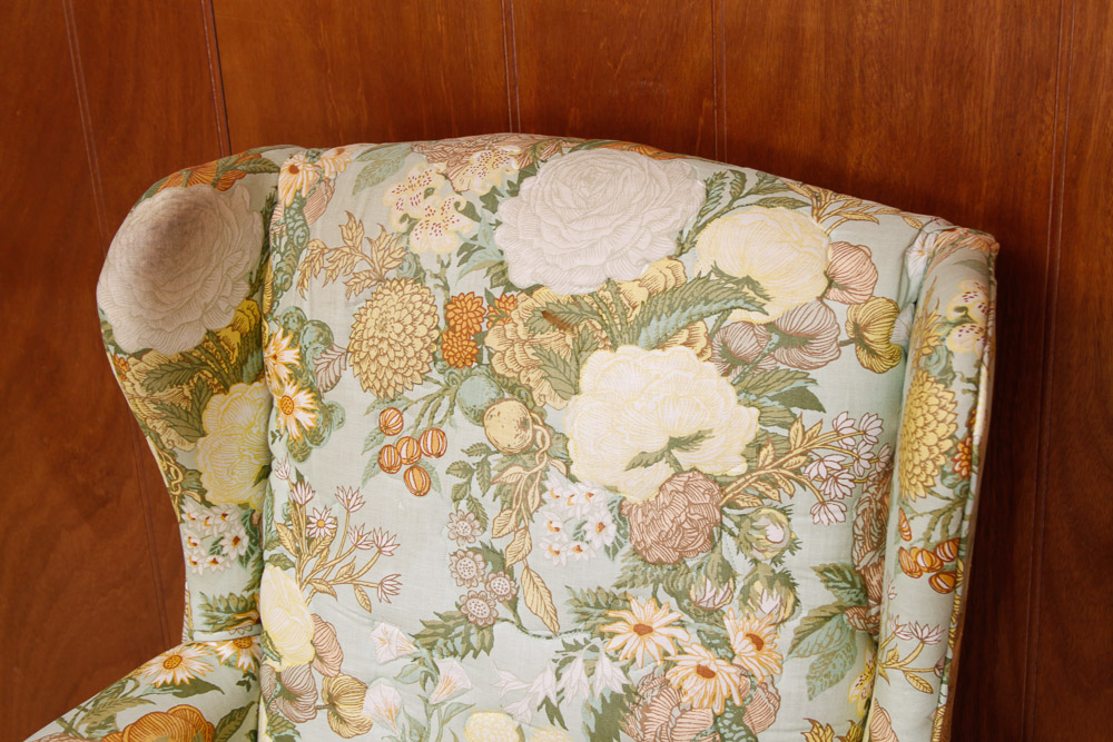 Vintage Wingback Armchair