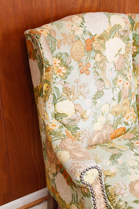 Vintage Wingback Armchair