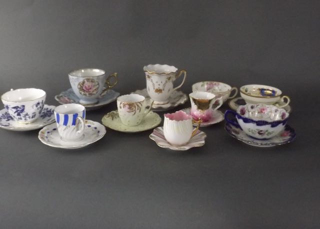 Assortment of Teacups and Saucers