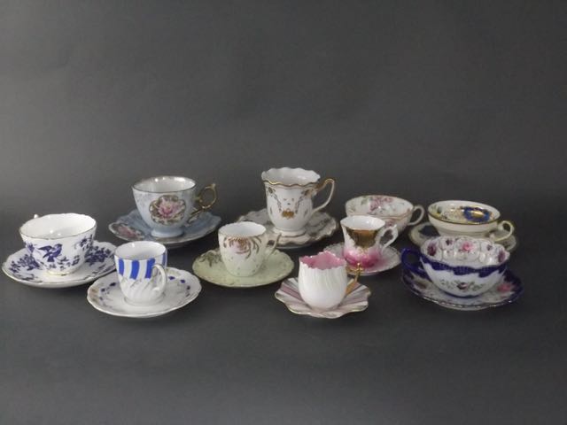Assortment of Teacups and Saucers