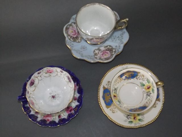 Assortment of Teacups and Saucers