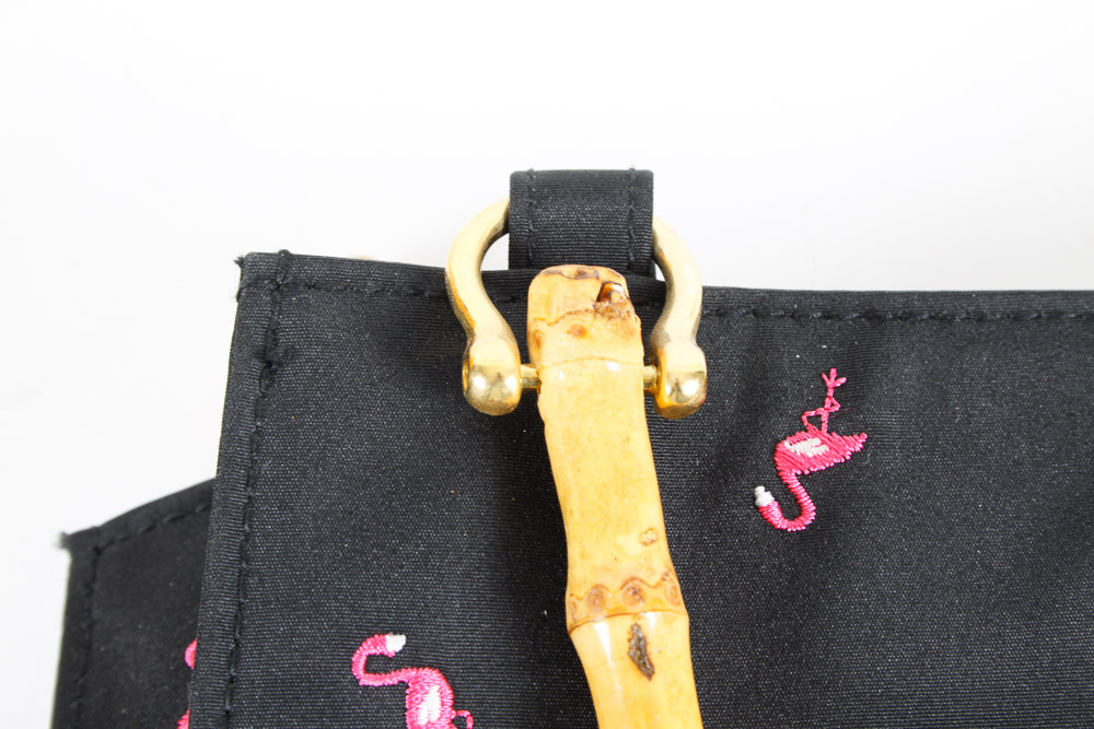 Trio of Wood Handled Handbags