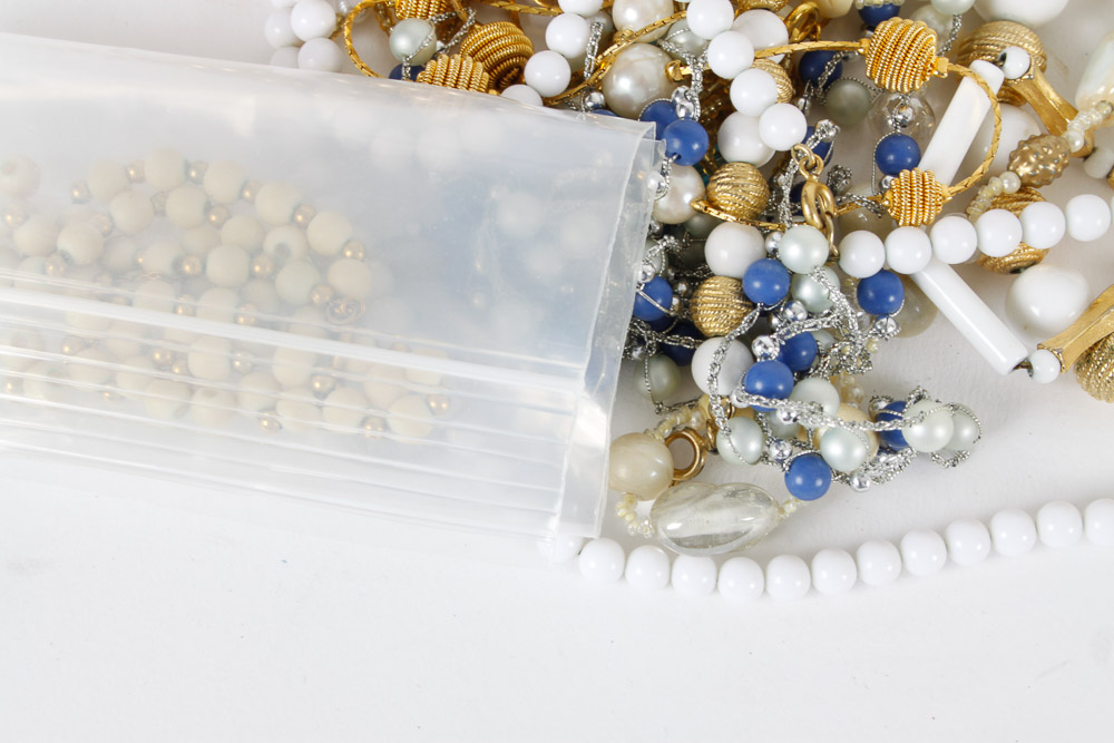 Assorted Costume Jewelry and Box