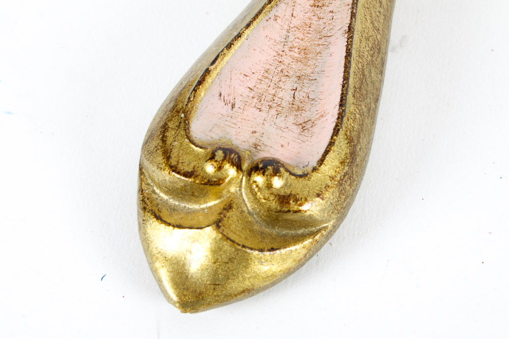 Italian Gesso Box and Hand Mirror