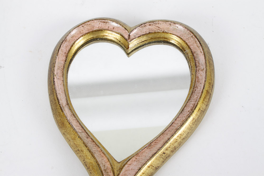 Italian Gesso Box and Hand Mirror