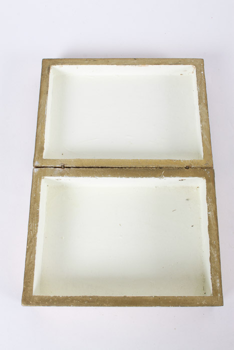 Italian Gesso Box and Hand Mirror
