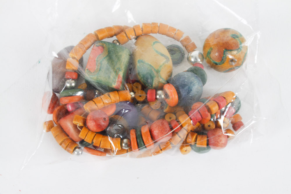 Assorted Costume Jewelry and Beads