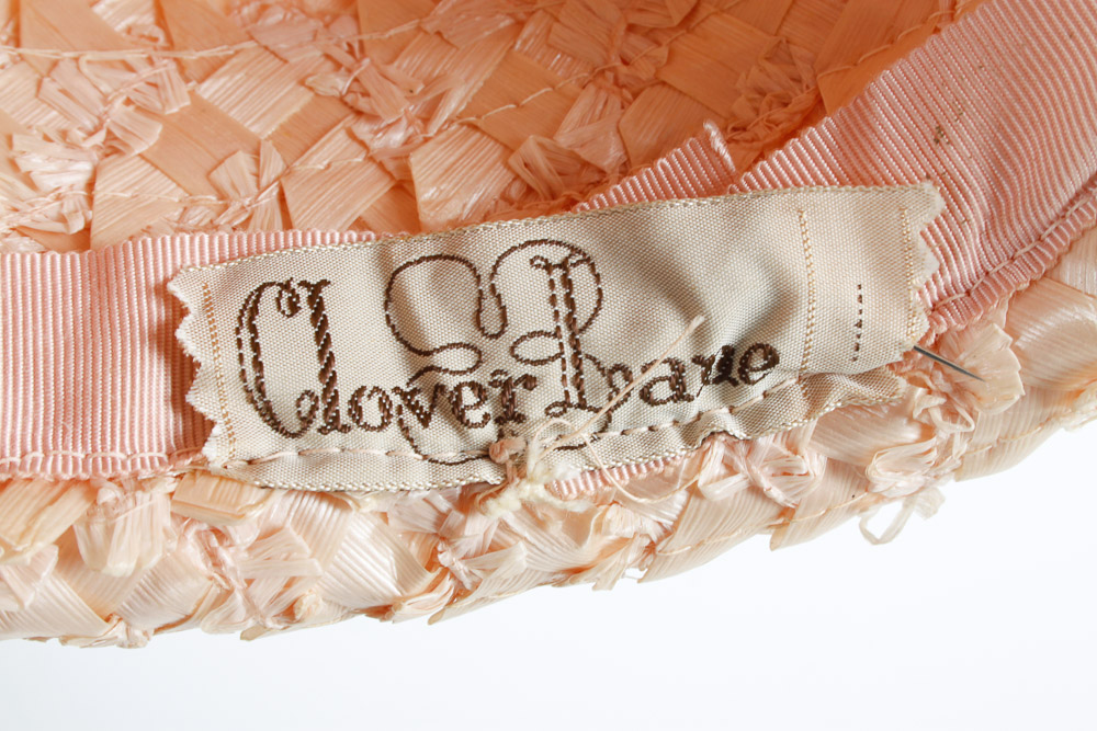 Two Pink Vintage Hats and Hat Box