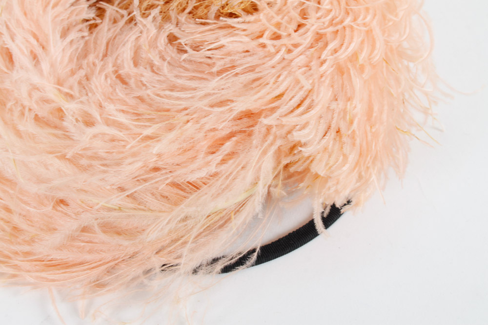 Two Pink Vintage Hats and Hat Box