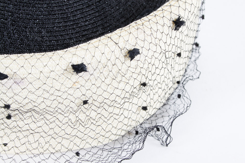 Two Vintage Pill Box Hats and Hat Box