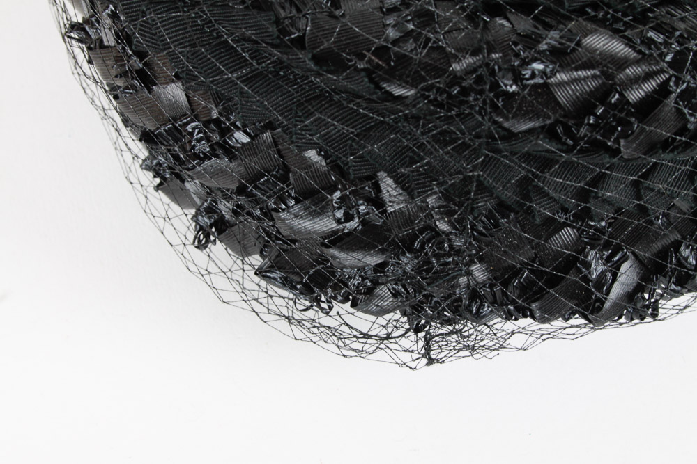 Two Vintage Pill Box Hats and Hat Box