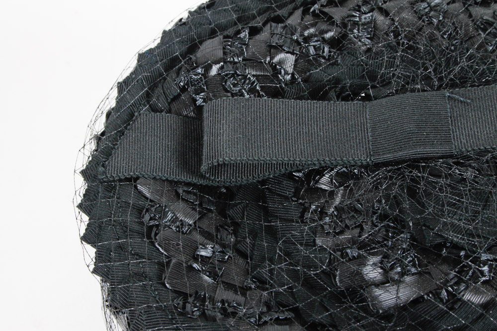 Two Vintage Pill Box Hats and Hat Box