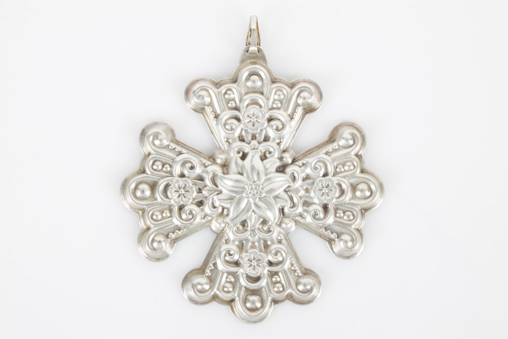 Reed and Barton Christmas Cross and a Bell