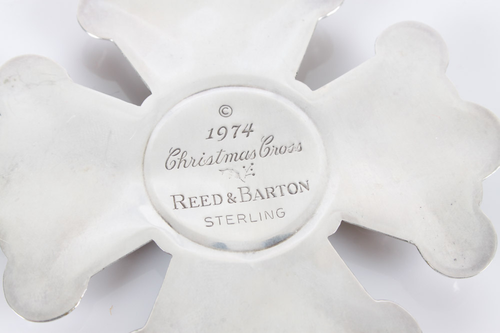 Reed and Barton Christmas Cross and a Bell