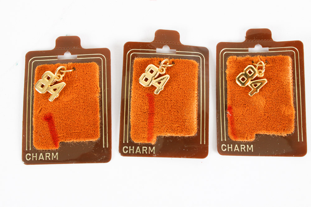 Gold Tone Charms and Charm Holders