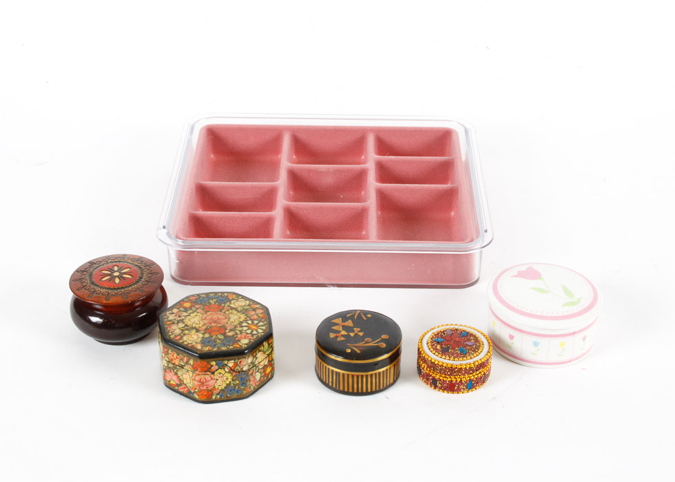 Decorative Boxes and Jewelry Tray