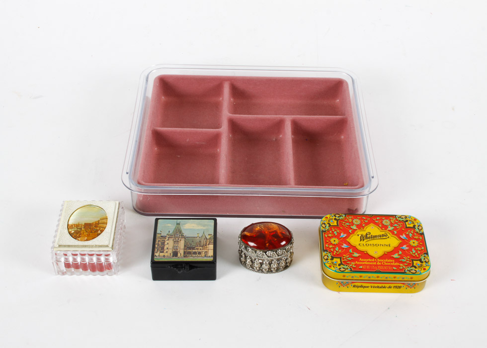Assorted Decorative Boxes and Tray