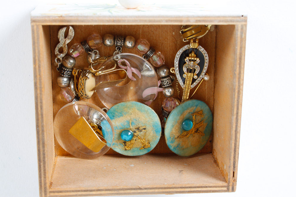 Costume Jewelry and Jewelry Box