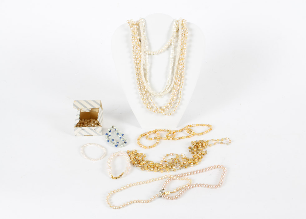 Assorted Faux Pearl and Beads