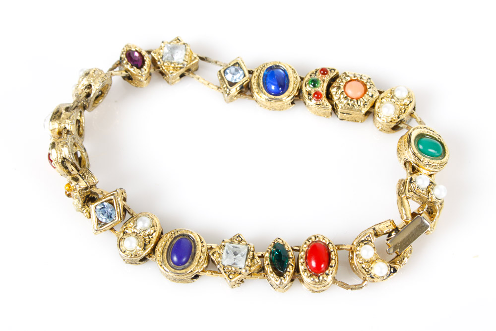 Vintage Costume Jewelry and Box