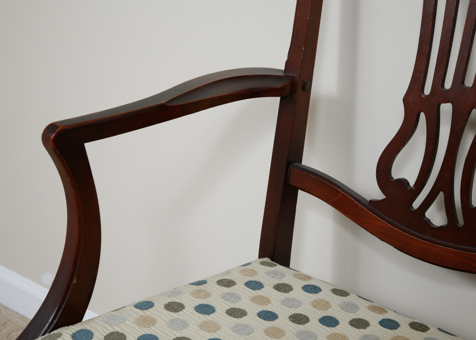 Vintage Thomasville Duncan Phyfe Style Dining Table and Chairs