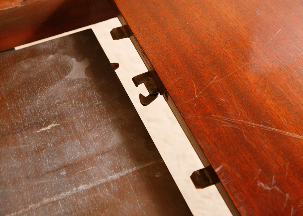 Vintage Thomasville Duncan Phyfe Style Dining Table and Chairs