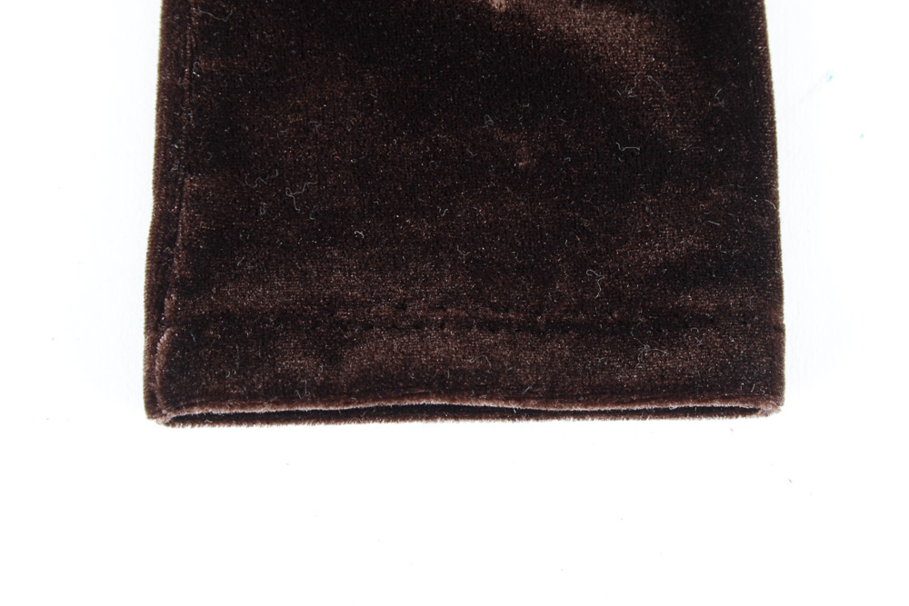 Cream and Brown Women's Gloves