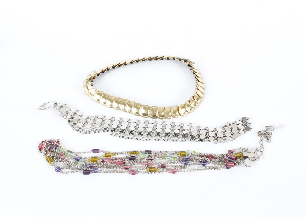 Three Metal Fashion Belts