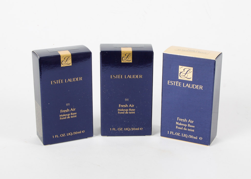 Trio of Estée Lauder Fresh Air Makeup Base