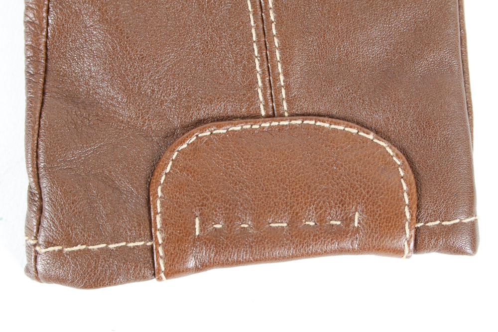 His and Hers Brown Leather Gloves