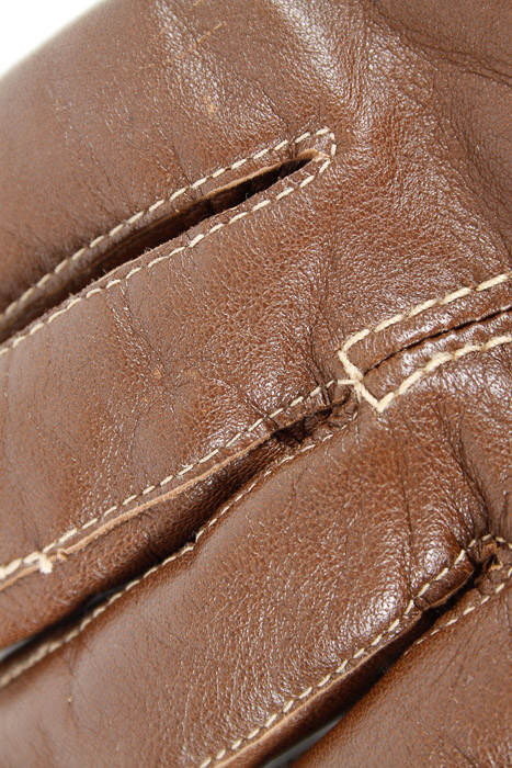 His and Hers Brown Leather Gloves