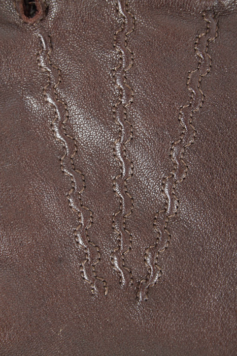 His and Hers Brown Leather Gloves