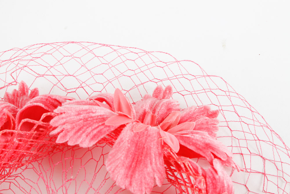 Trio of Vintage Fascinator Hats and Hat Box