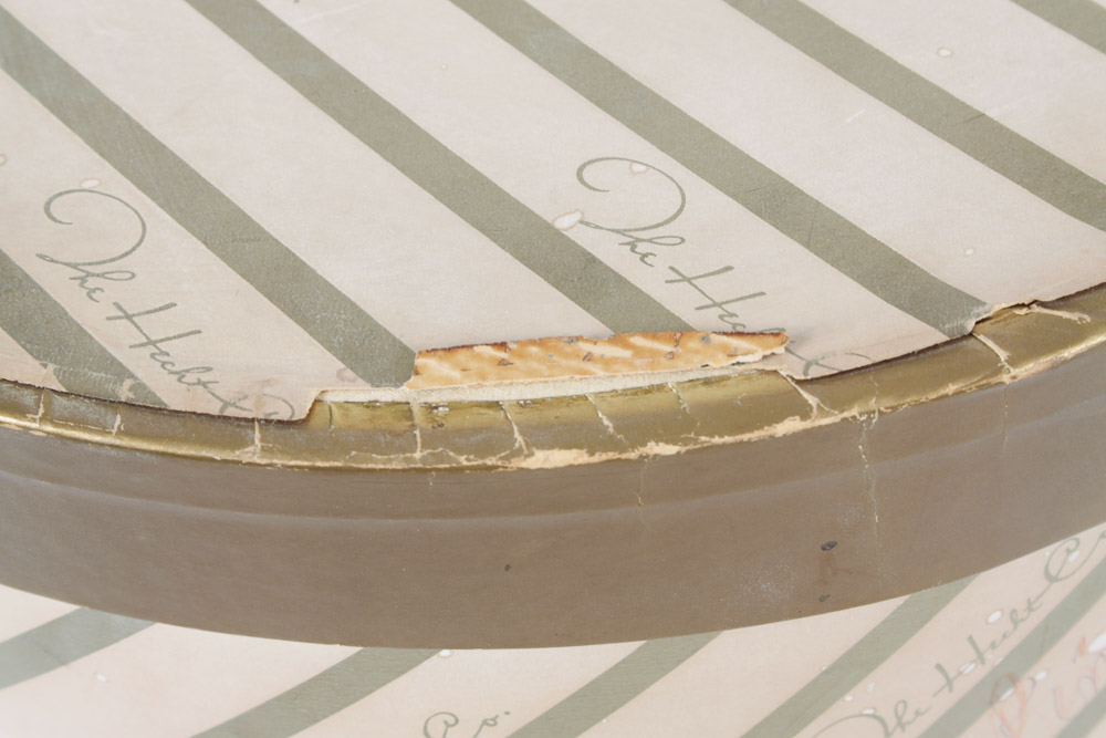 Trio of Vintage Fascinator Hats and Hat Box