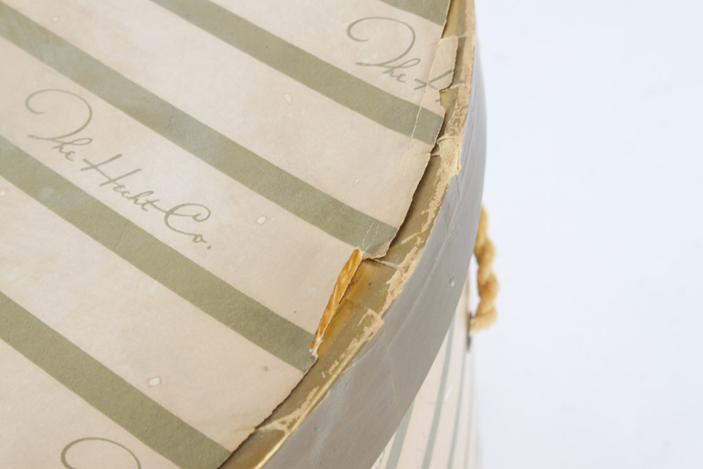 Trio of Vintage Fascinator Hats and Hat Box