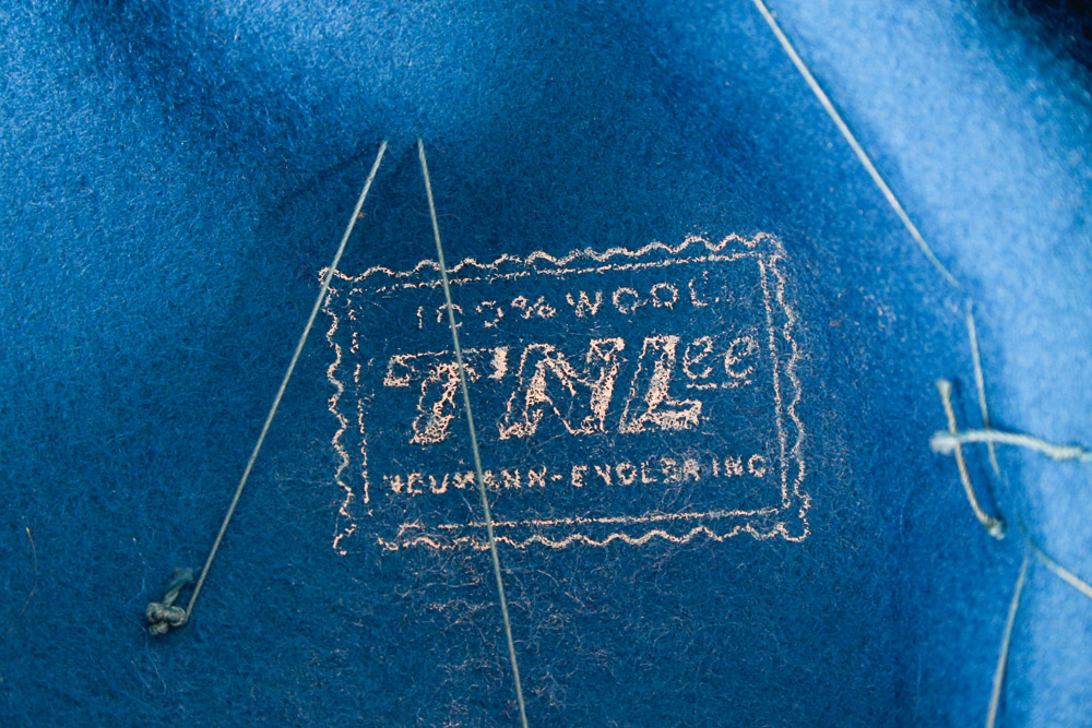 Four Vintage Wool Hats and Hat Box