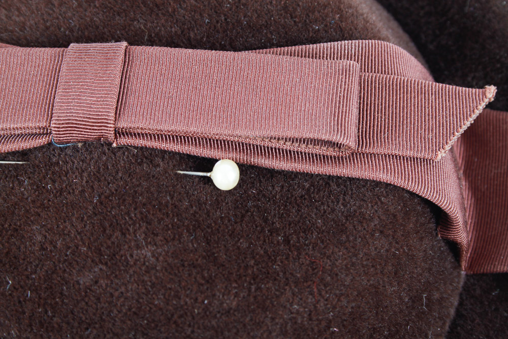 Four Vintage Wool Hats and Hat Box