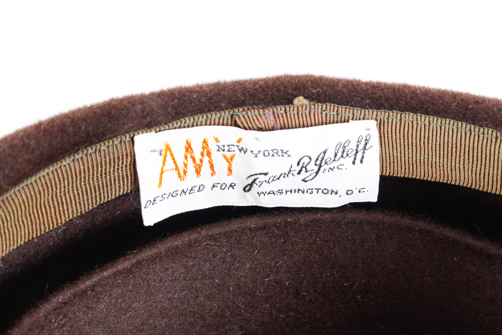 Four Vintage Wool Hats and Hat Box