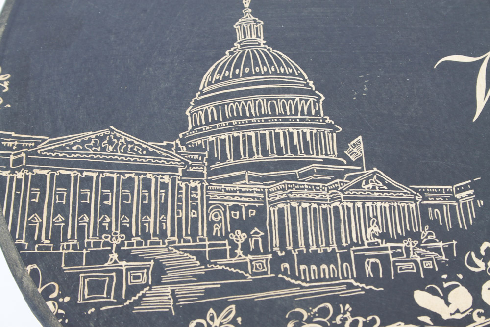 Four Vintage Wool Hats and Hat Box