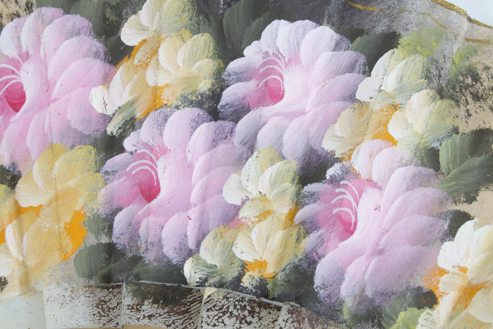 Vintage Embroidered Handkerchiefs and Fans